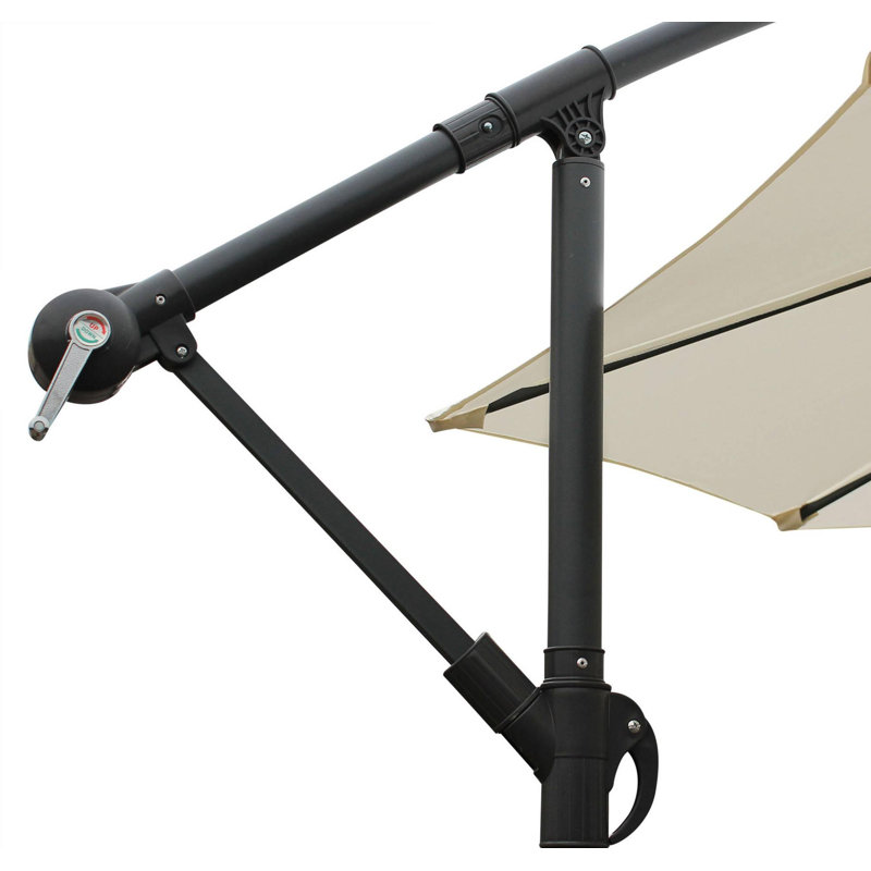 Nia 300cm Cantilever Parasol, Off White