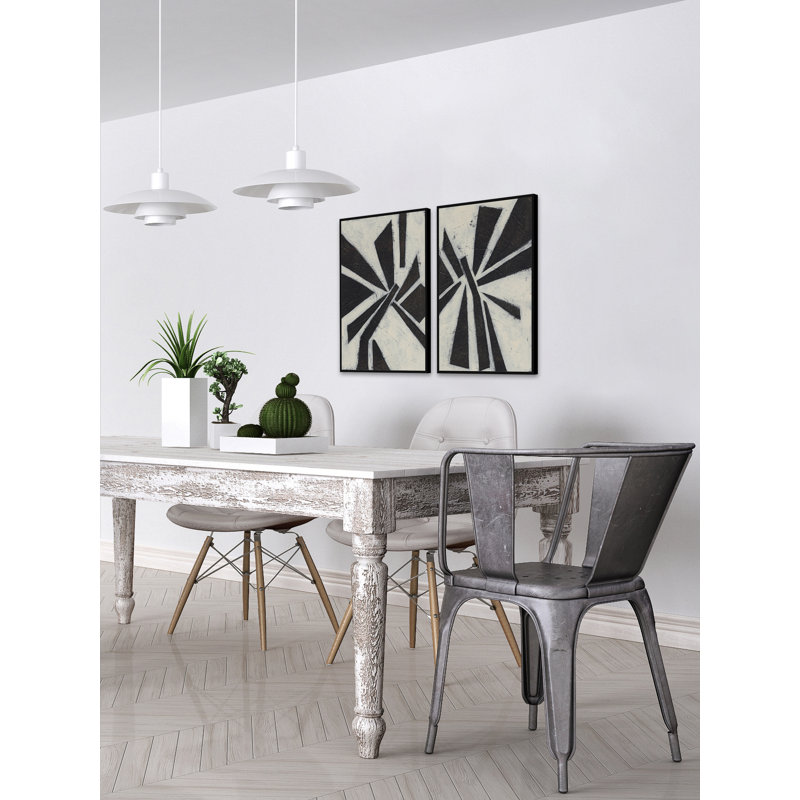 Pinwheel Diptych - impression d'art graphique, H 24 po x l 16 po x L 1,5 po