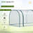 Mini Greenhouse, Portable Tunnel Green House With Roll-Up Zippered Doors, UV Waterproof Cover, Steel Frame-115823928