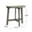 Half-Round Bistro Table, Grey, Constructed With Wood, Foldable Design Grey Wood And For Convenience