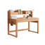 Bureau en bois massif avec bibliothèque intégrée et bureau à hauteur réglable pour la chambre à coucher-1164700308