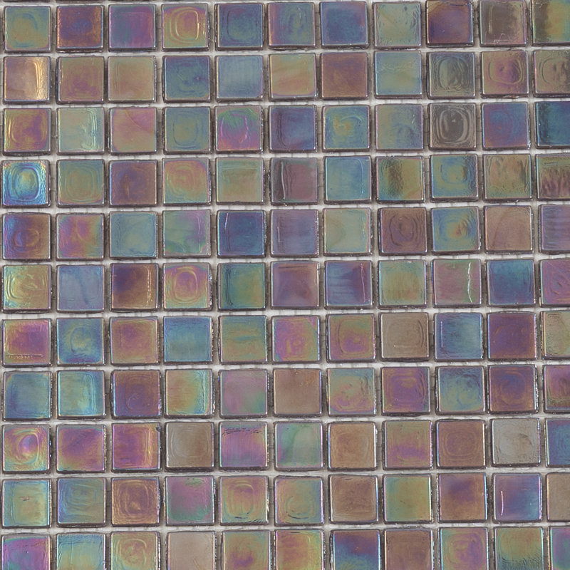Skosh 0.6" x 0.6" Glass Grid Mosaic Wall & Floor Tile , Wine Red