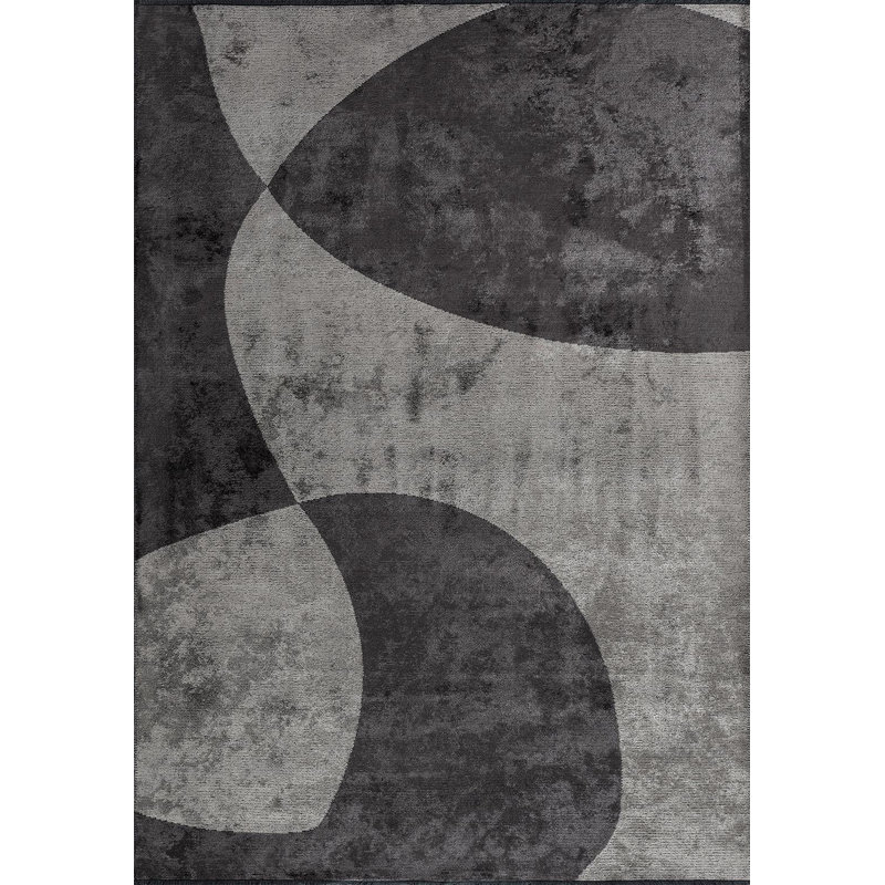 Modern Abstract Area Rug, Rectangle 6'7" x 8'3"