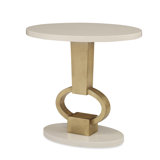 Solid Wood Top End Table