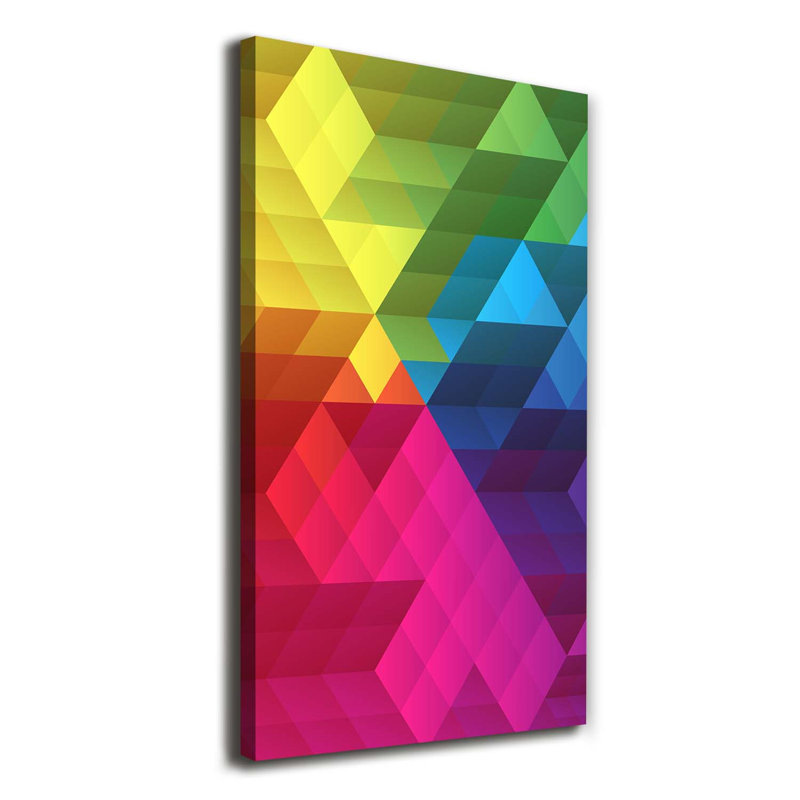 Geometric Background - Wrapped Canvas Print
