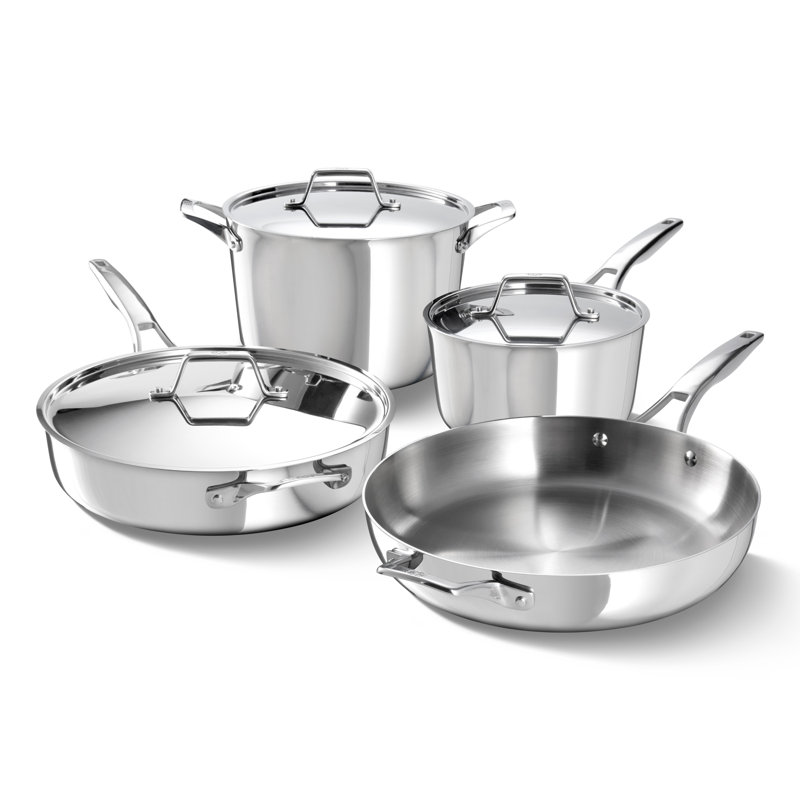 Calphalon Premier Stainless Steel 7-Piece Cookware Set