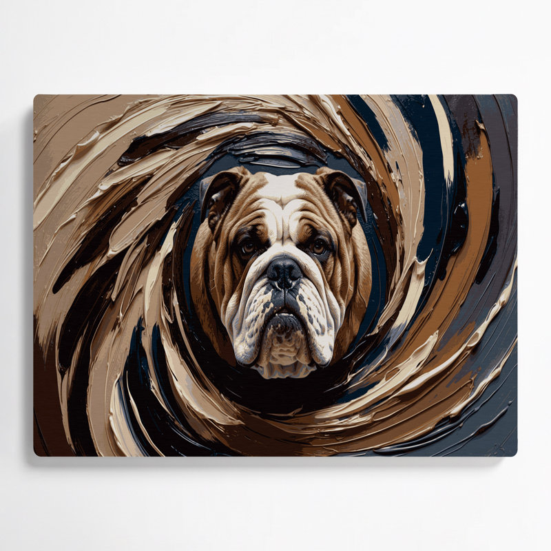 Chiens, bouledogue noir, art mural en métal, H 20 po x l 24 po