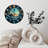 Ocean Waves Clock Surreal Sunset Cityscape Art
