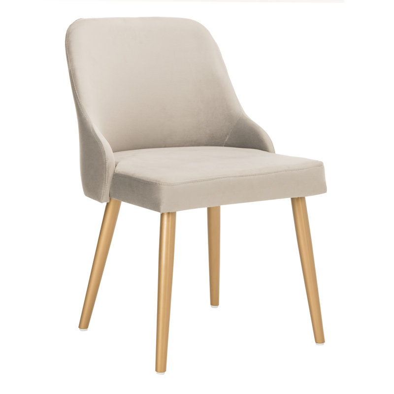 Chaise d'appoint Brynnae, Gris/doré