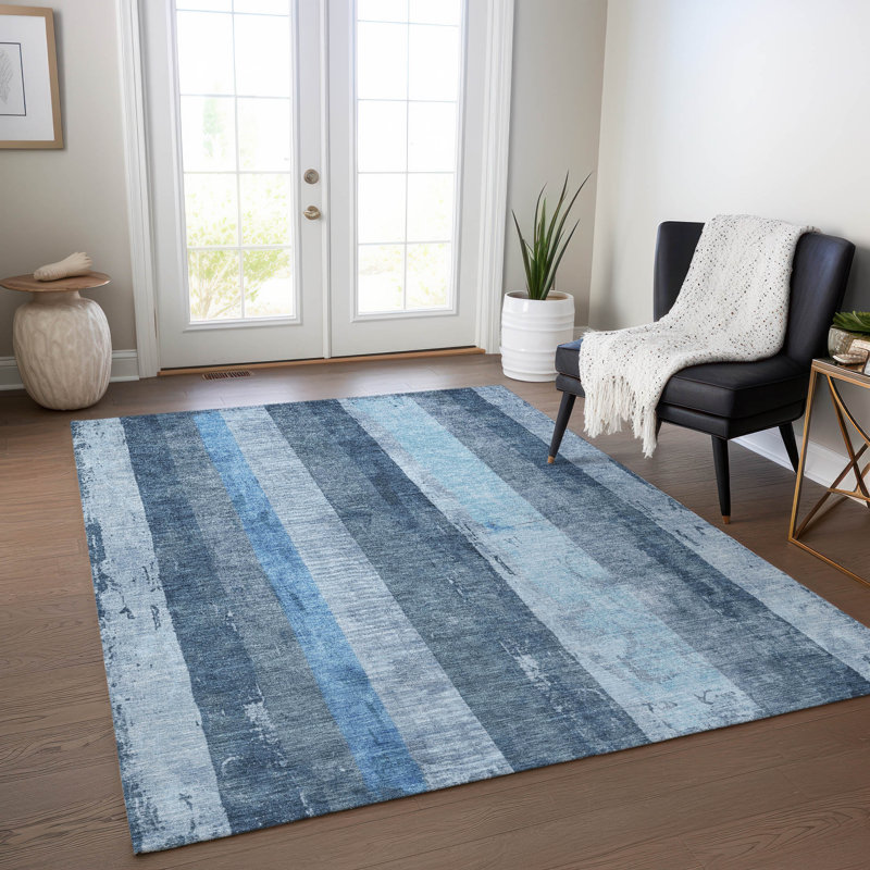 Tapis intérieur / extérieur bleu Caelyn , 3 pi x 5 pi