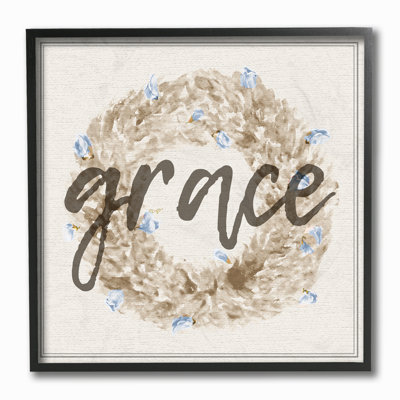 «Grace Floral Wreath», art mural