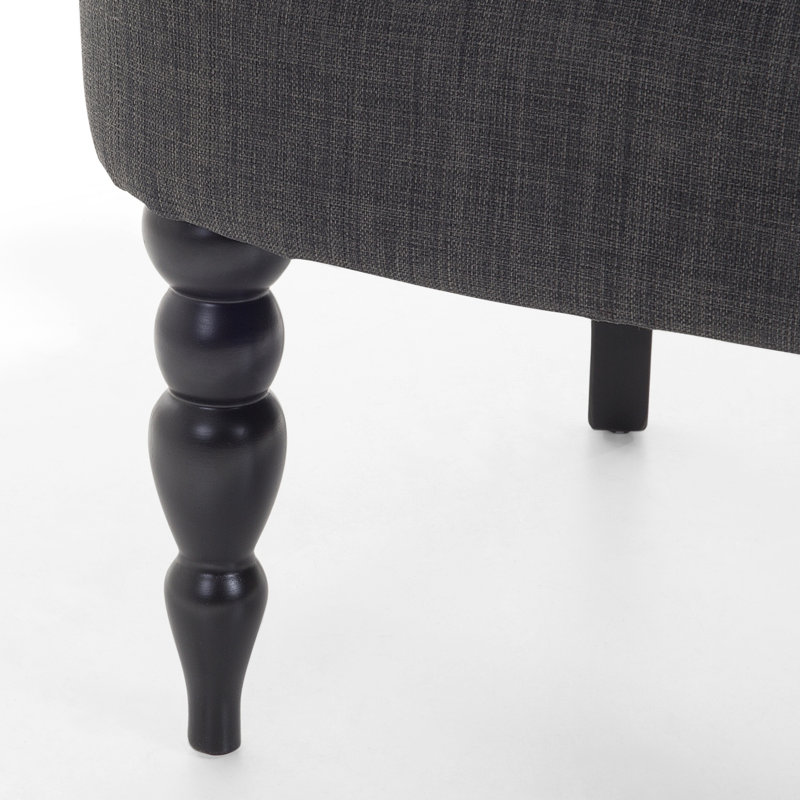 Jolie Upholstered Armchair, Dark Grey