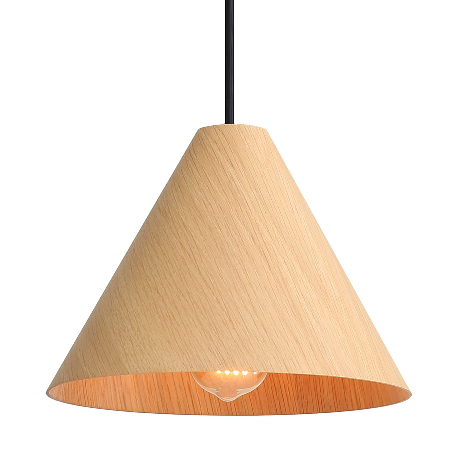 Dimmable Single Light Mini Pendant, Brown