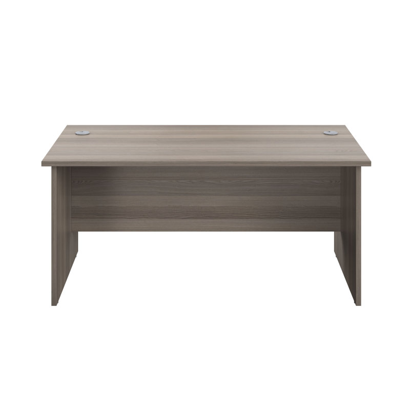Buariki Desk Shell, Grey Oak, 73cm H x 120cm W x 60cm D