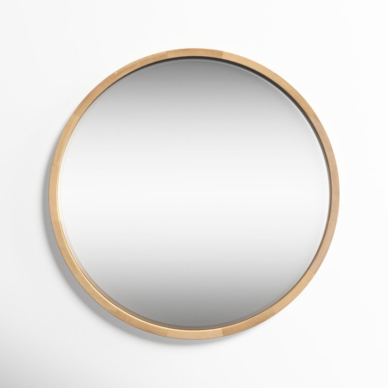 Glover Solid Wood Mirror, 30" x 30", Natural