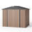 8 Ft. W X 6 Ft. D Metal Storage Shed With Frame And Lockable Door-105300090
