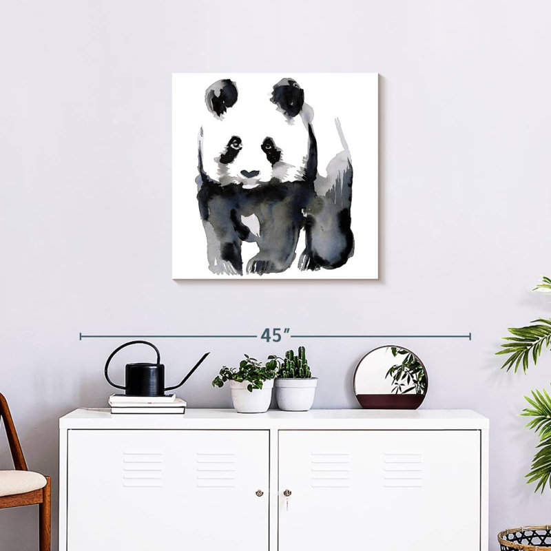 Brampt Panda Illustration, 24" H x 24" W