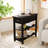 Flip-Over Narrow Side Table with Drawers & Shelf – Retro Storage for Living Room, Bedroom, or Office-1359283445