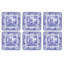 Pimpernel Blue Italian Coasters 4"X 4"