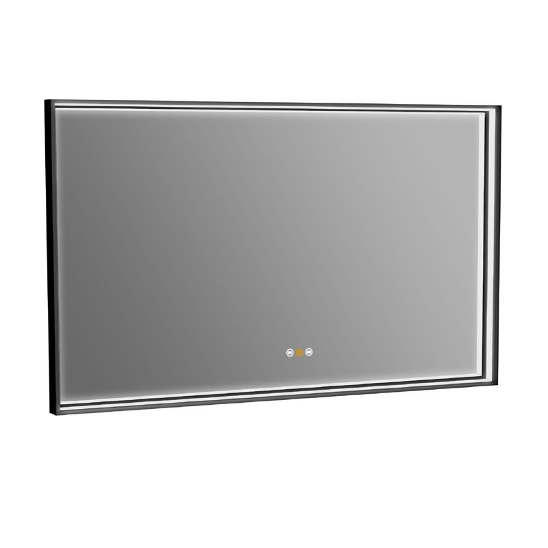 Briargate Metal Wall Mirror with Shelves, 36" x 60"