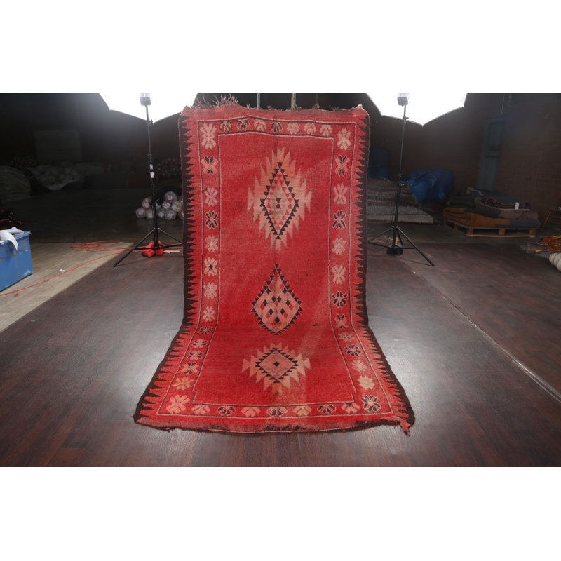 One-of-a-Kind 4'9" X 8'11" 1920s Wool Area Rug in