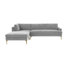 Velvet L-Shaped Sectional