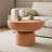 Orange Round Side Table