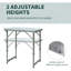Table de camping portable