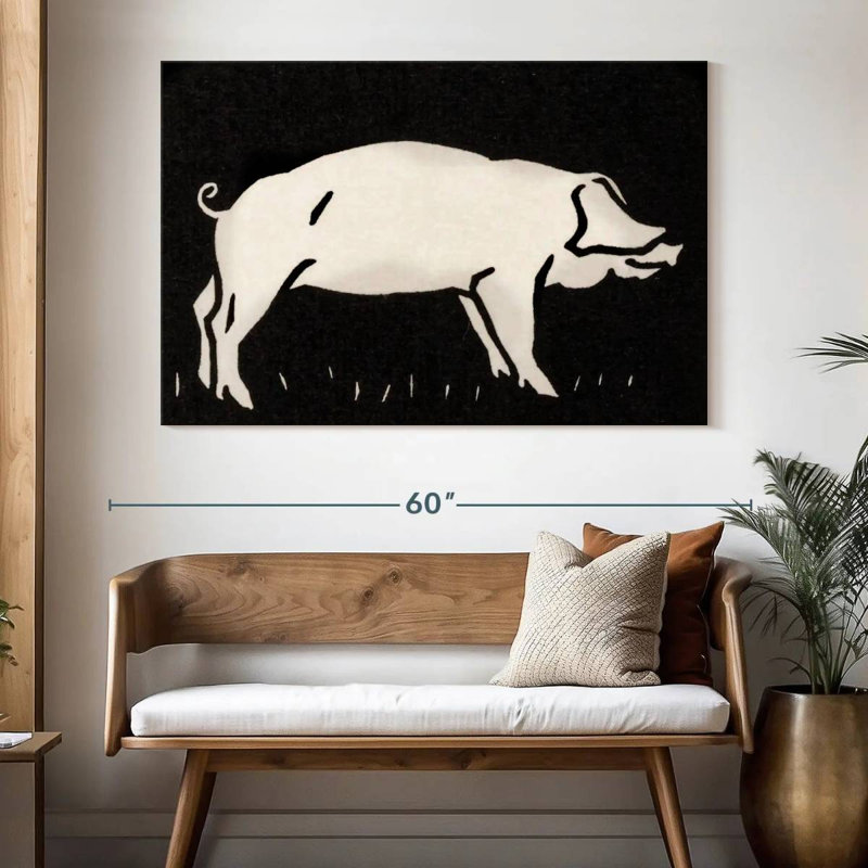 Cochon 1923, H 34 po x l 51 po