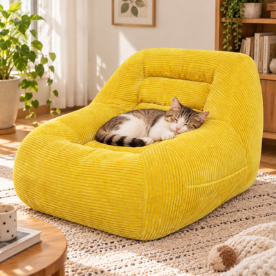 Mini fauteuil à billes ergonomique pour adultes, idéal pour lire dans un coin-détente