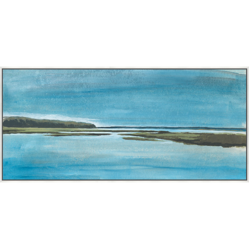 Sam Nash " Blue Strands " Print, 41.25" H x 89.25" W