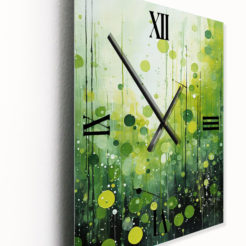 Horloge murale moderne Quartky Quarters Botanical II - Popart, Grand