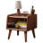 Pure Solid Wood Bedside Cabinet, Modern Simple Nightstand, Beech Storage, 0.4M | Gift Idea-1017385270