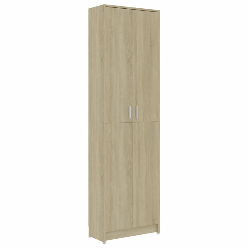 Ignatius 2 Door Wood Wardrobe, Sonoma Oak