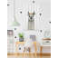 'Flower Crowned Llama' Print On White Wood-1252110900