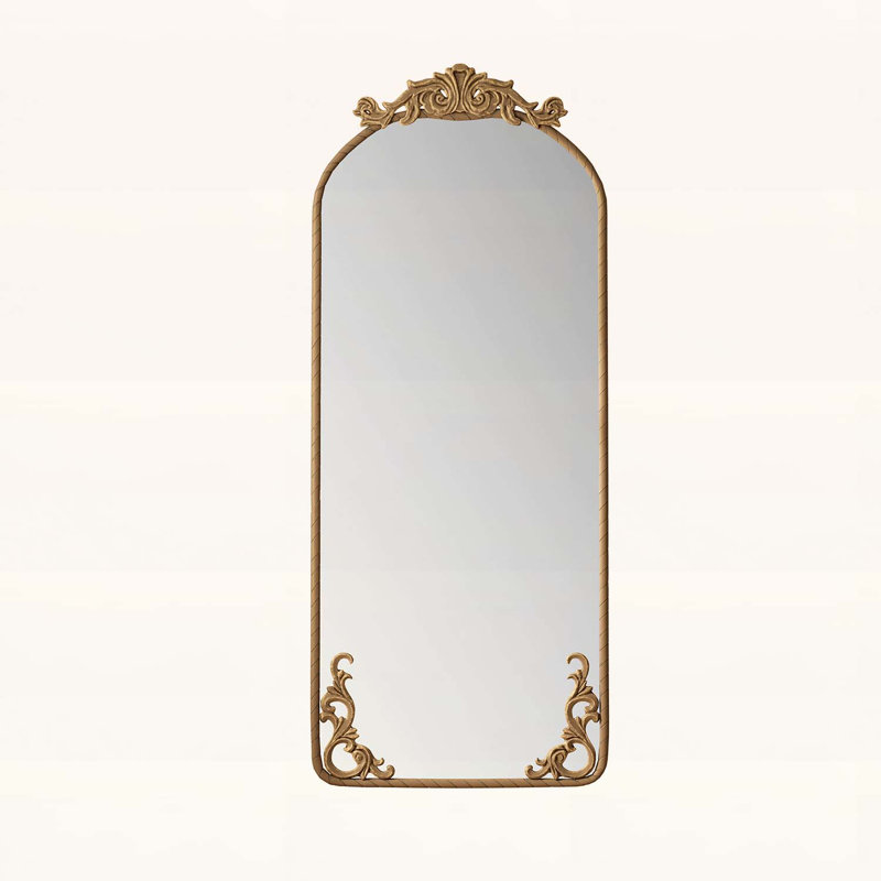 Wall Mounted Mirror for Retro Home Decor, Bronze