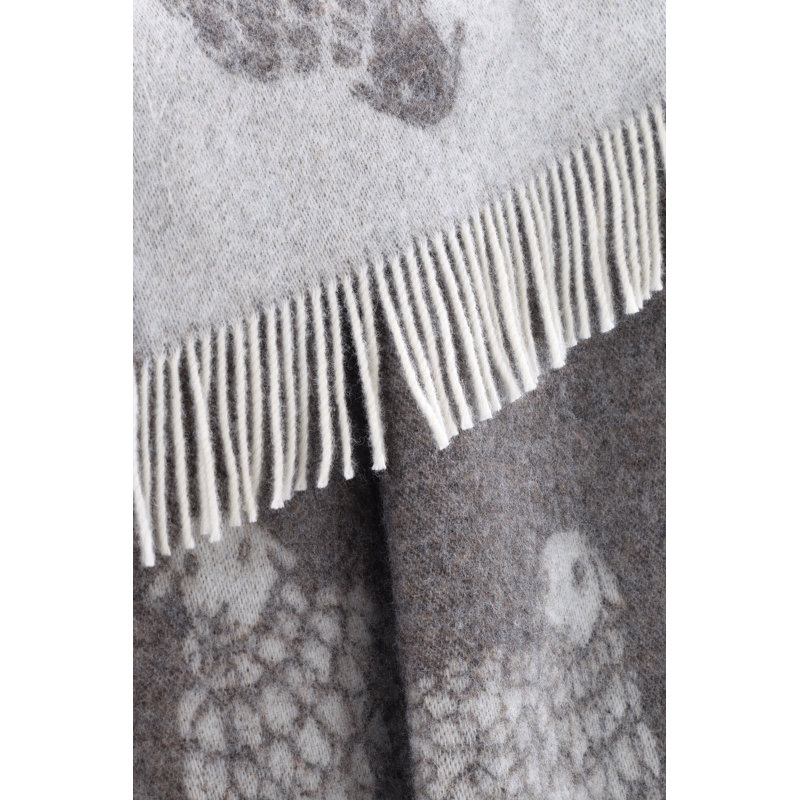 Dark Brown Sheep Mima Wool Throw