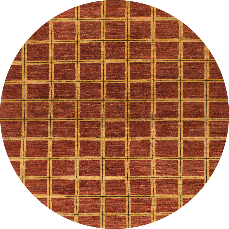 Abstract Indoor Rug, Round 4'