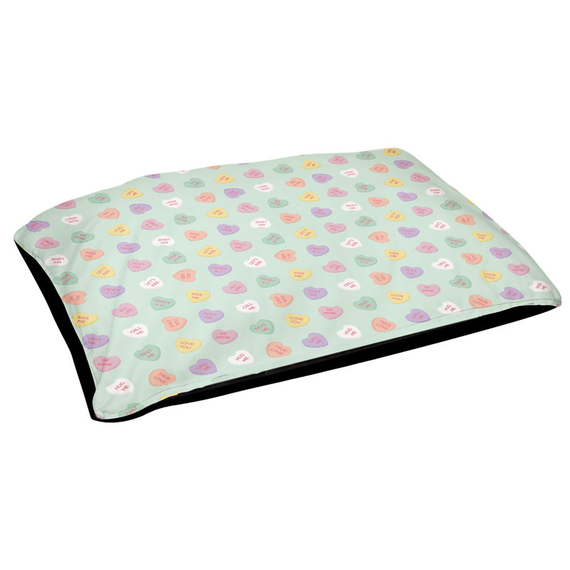 Coussin de conception pour l’extérieur à motif dame de bonbon, Large L 40 po x l 50 po, Vert et rose