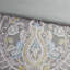 Housse de couette en coton gris - 5 pièces pour lit double / grand avec coussins décoratifs-119384230-119384231
