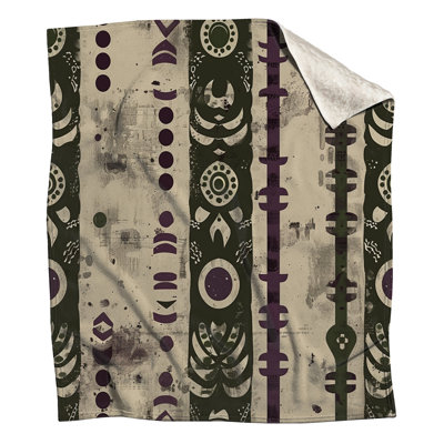 Tribal Geometric Stripes Blankets