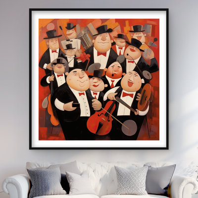 Abstract Band - Framed Matted Print for Home Decor