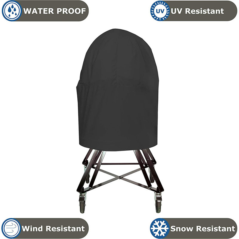 Blue Elephant 68.6cm D Grill Cover, Black, 86.4cm D x 121.9cm H