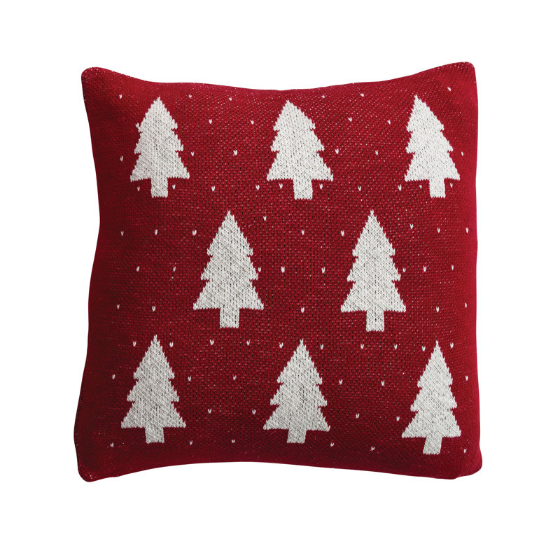 Coussin en coton avec arbres