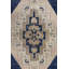 Tapis unique beige / bleu 4 pi 11 po x 7 pi 11 po Taspinaire