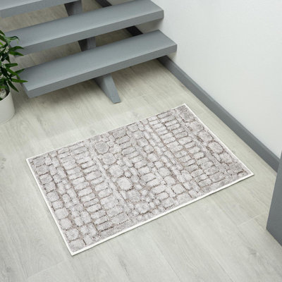 Tapis moderne à formes géométriques