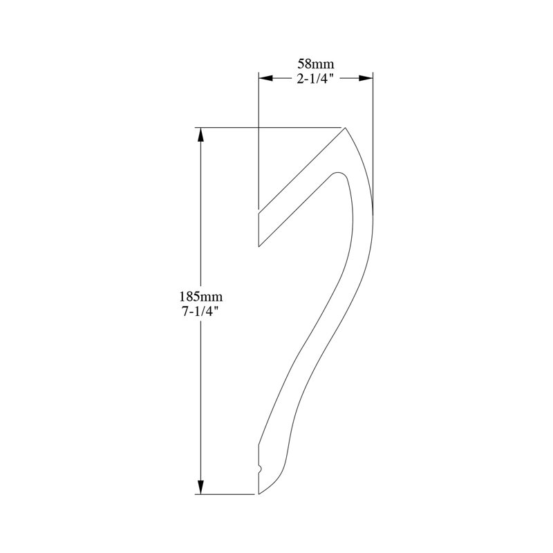2-1/4 in x 7-1/4 in x 78-3/4 in Primed White Plain Polyurethane Crown Moulding
