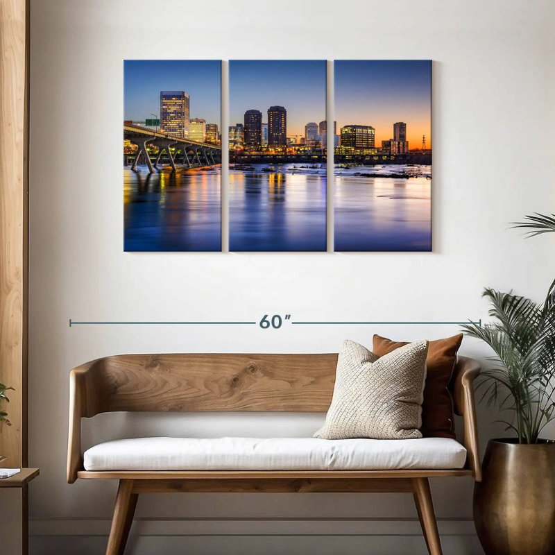 Rorry Richmond Evening Skyline, 28" H x 45" W