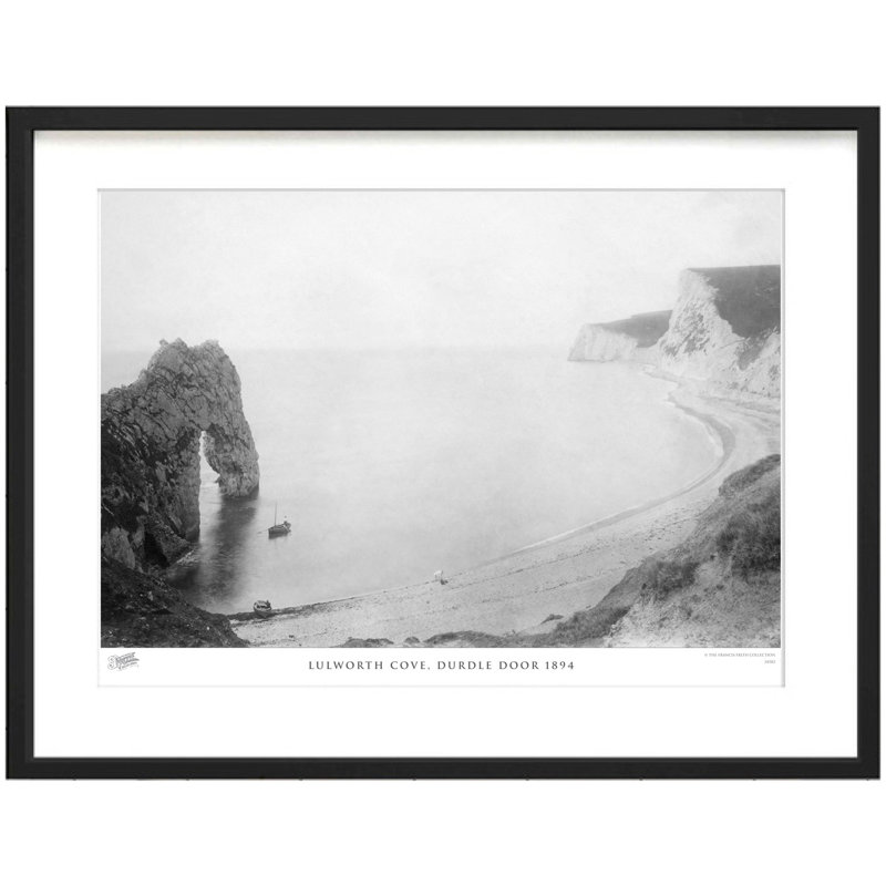 Lulworth Cove, Durdle Door 1894 by Francis Frith - Single Picture Frame Print, 60cm H x 80cm W x 2.3cm D