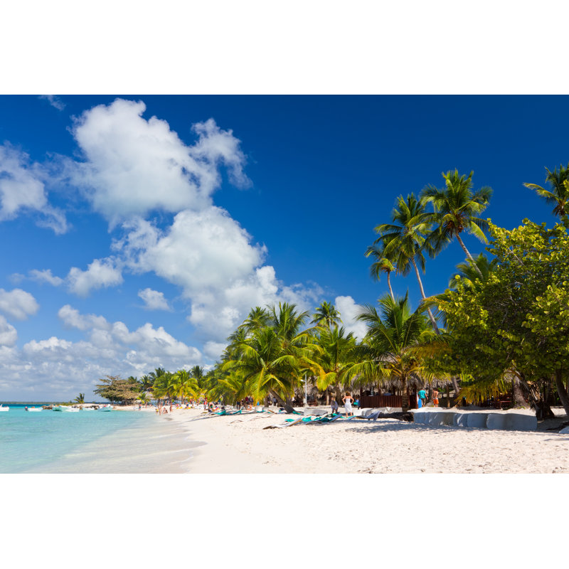 Tropical Beach - Wrapped Canvas Print, 20cm H x 30cm W x 3.8cm D